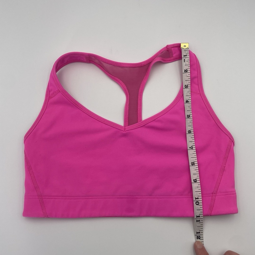 Victoria's Secret Sport- VSX Small Yoga Racerback Pullover Sport Bra Mesh Pink - Picture 12 of 13